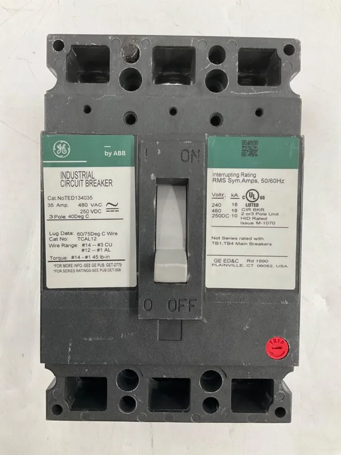Автоматический выключатель GE Circuit Breaker TED134035 35 amp 3 Pole 480VAC 14k