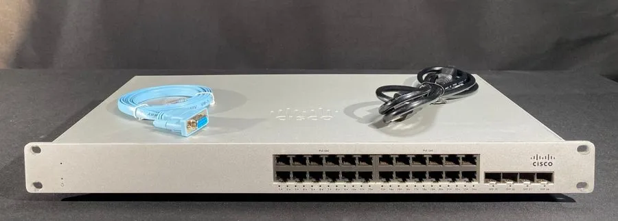 Коммутатор Cisco Meraki MS210-24P-HW UNCLAIMED 24 Port PoE Switch 370W Cloud Man
