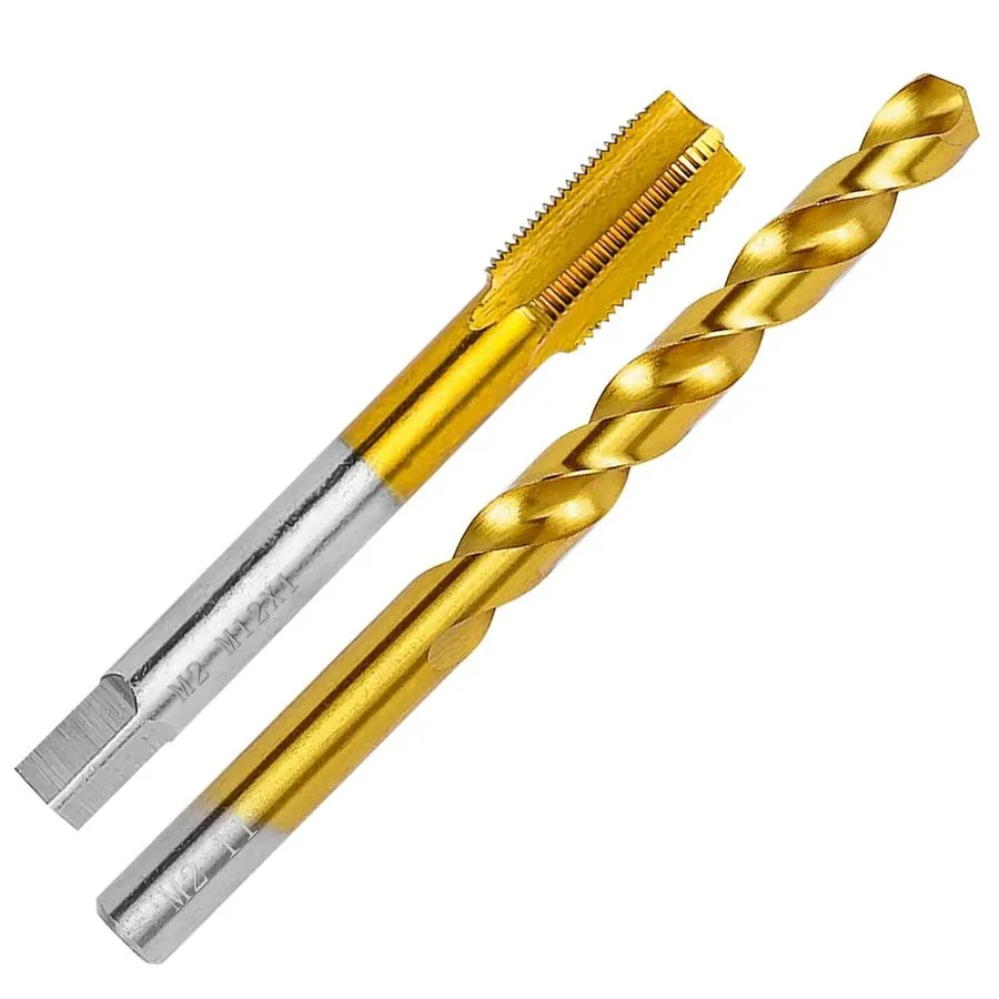 Режущий инструмент M12x1.0 Tap and 11.0mm Drill Bit Kit, M2 HSS Metric Drill and