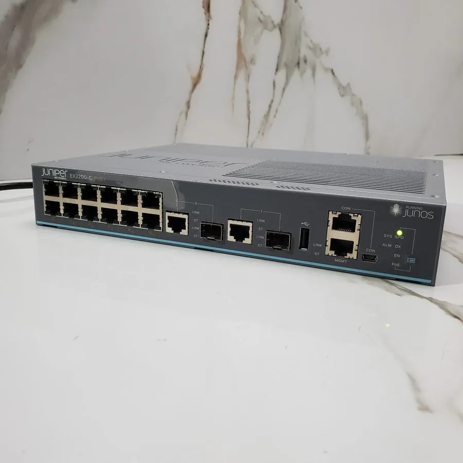 Коммутатор Juniper EX2200-C-12P-2G 12-Port PoE+ Compact Managed Switch