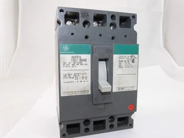 Автоматический выключатель GE TED134060 Circuit Breaker 60A 3P 480V 3PH TED 60 A