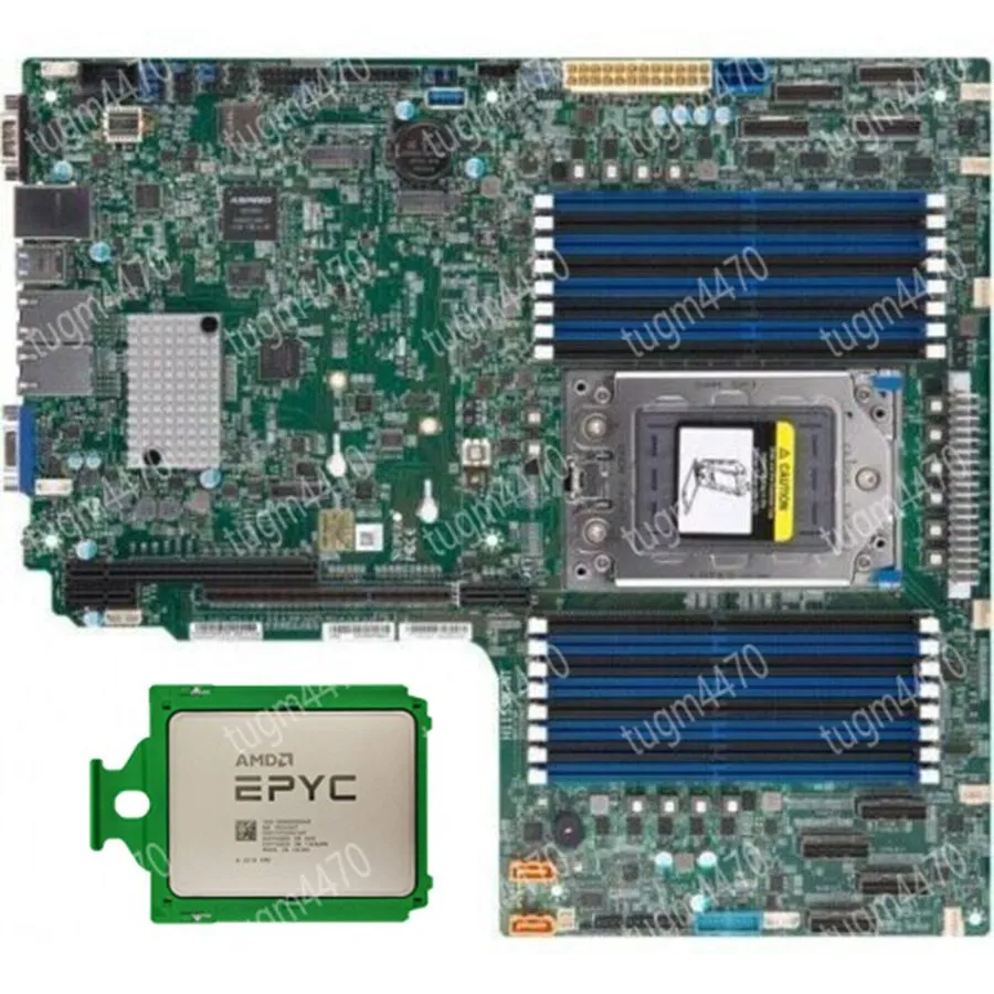 Сервер AMD EPYC 7702p + Supermicro H11ssw-nt 2.0Ghz 64cores 128threads combinati