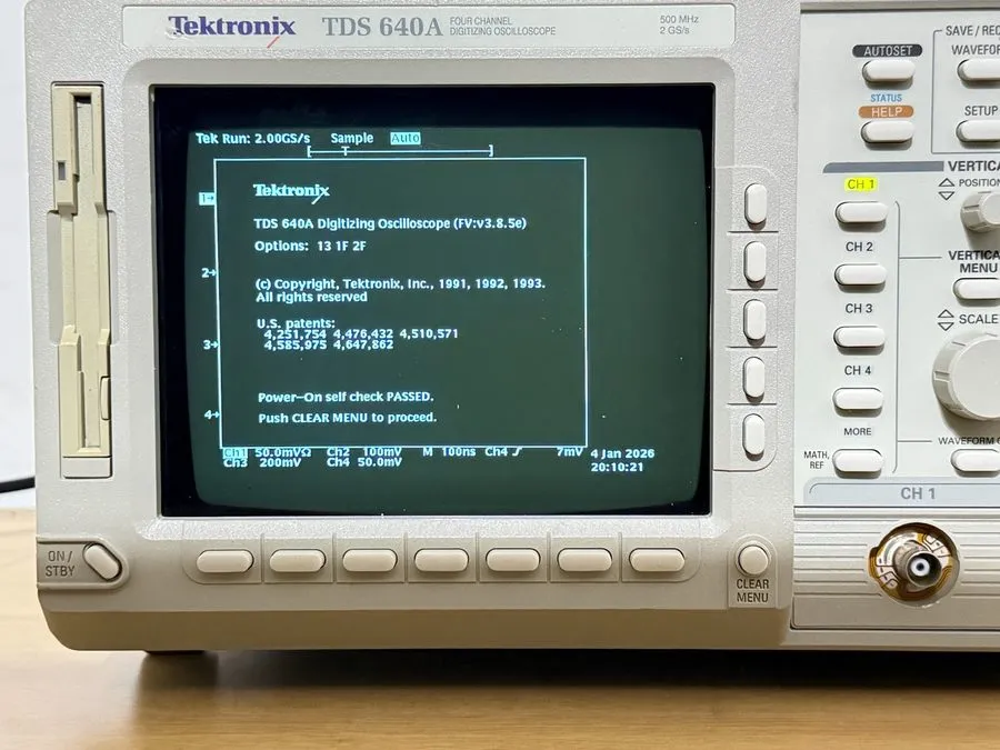 Осциллограф Tektronix TDS 640A 4-Ch 500MHz 2GS/s Digitizing Oscilloscope Opts 05