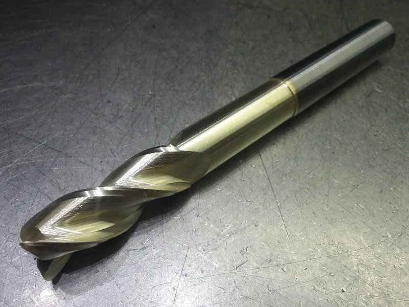 Режущий инструмент GWS 1/2" 3 Flute Carbide CR Endmill 1/2" Shank .12" R 3505003