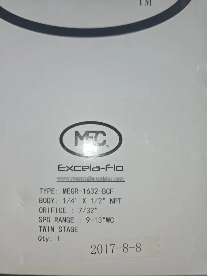 Трубопроводная арматура MEC Excela-Flo MEGR-1632-BCF Twin Stage LP Gas Regulator