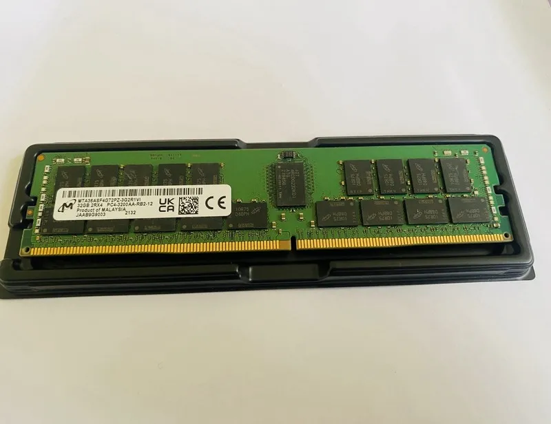 Модуль памяти Micron 32GB DDR4 3200MHz PC4-3200AA 2Rx4 ECC RDIMM Server RAM MTA3 — фото лота 1