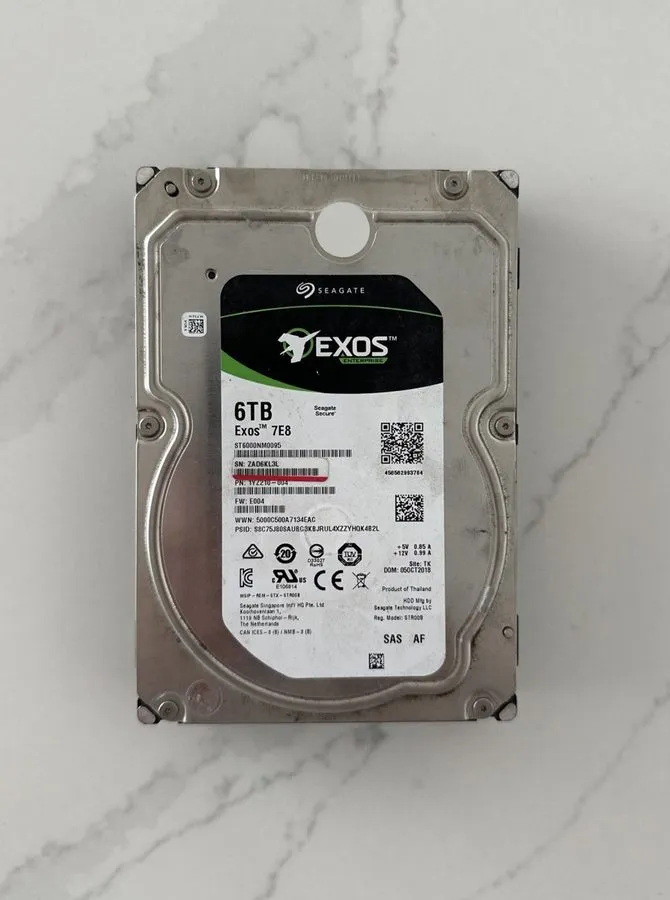 Жёсткий диск Seagate Exos 7E8 6TB 3.5" Enterprise SAS 12Gb/s HDD ST6000NM0095 72