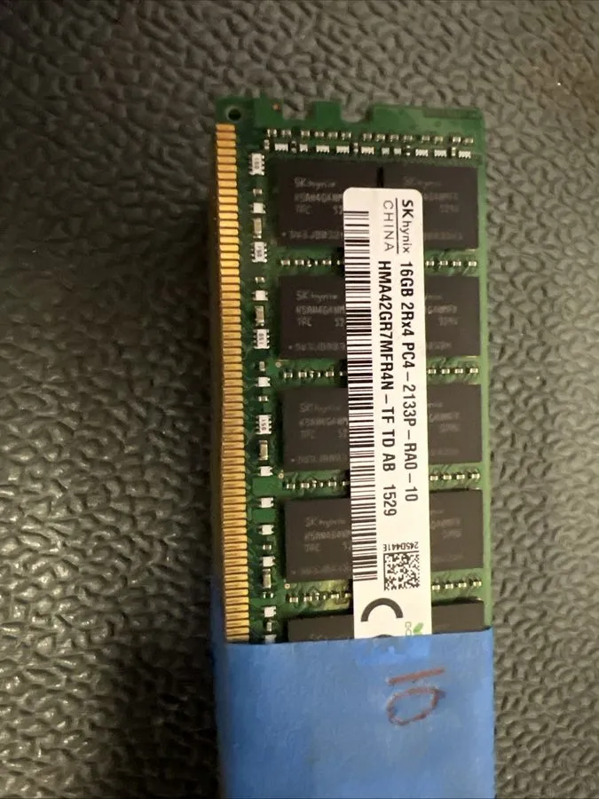 Модуль памяти 16GB SK Hynix DDR4-2133P ECC 2Rx4 SERVER RAM PC4-2133P-RA0-10 — фото лота 1