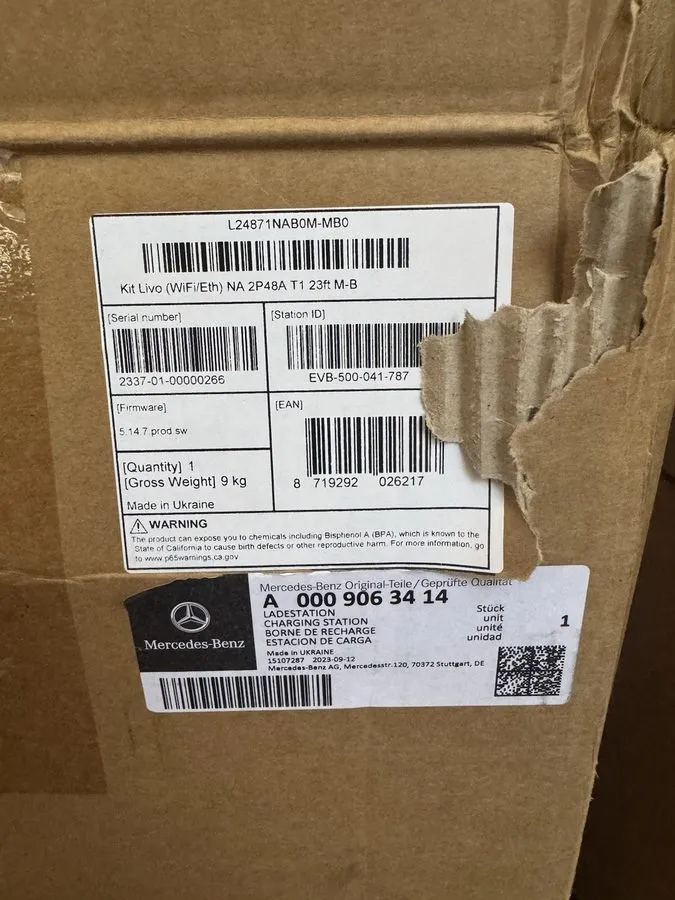 Аккумулятор Mercedes-Benz Wallbox 11.5 kW Home EV Charger A0009063414 — фото лота 1