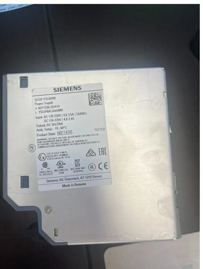 Блок питания Siemens SITOP PSU8200 Power Supply Unit Din Rail 480W 20A 24VDC