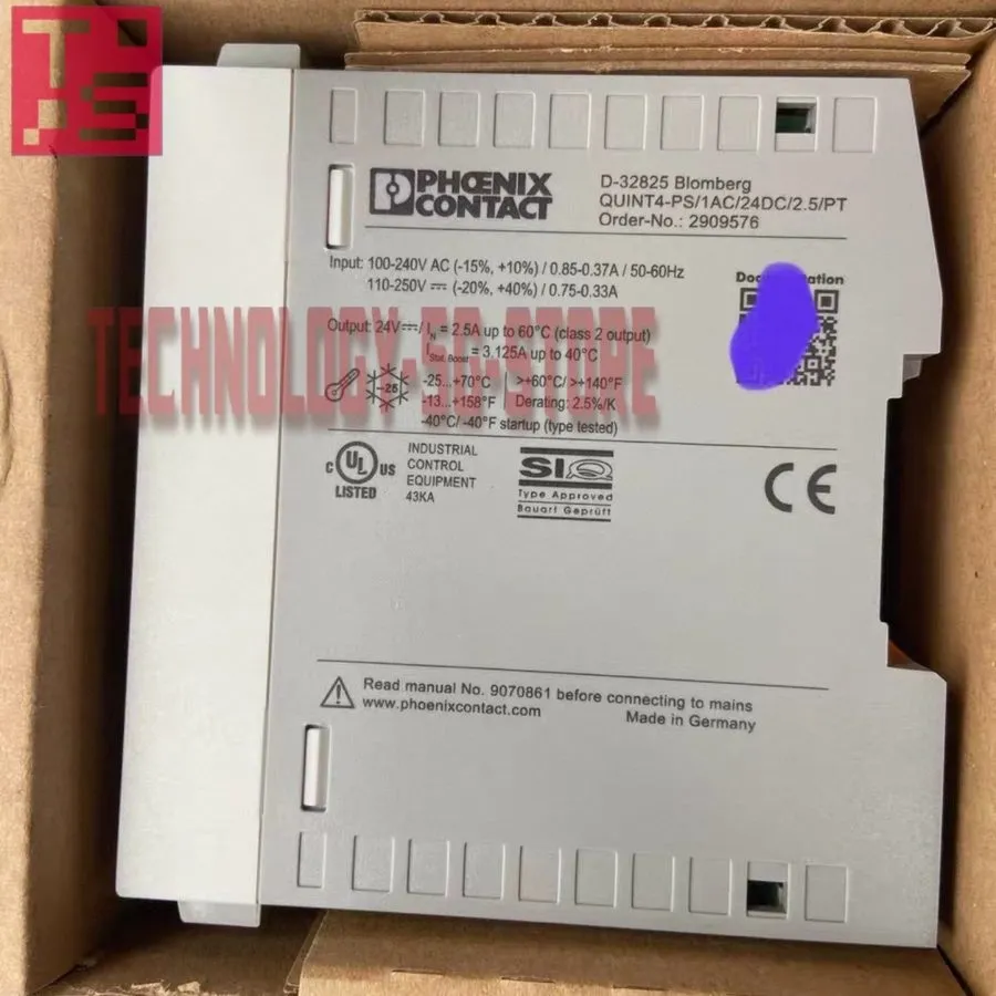 Блок питания Phoenix 2909576 QUINT4-PS/1AC/24DC/2.5/PT Switching Power Supply