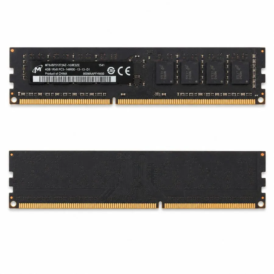 Модуль памяти Micron 4GB DDR3-1866 ECC UDIMM PC3-14900E 1Rx8 RAM MT9JSF51272AZ-1