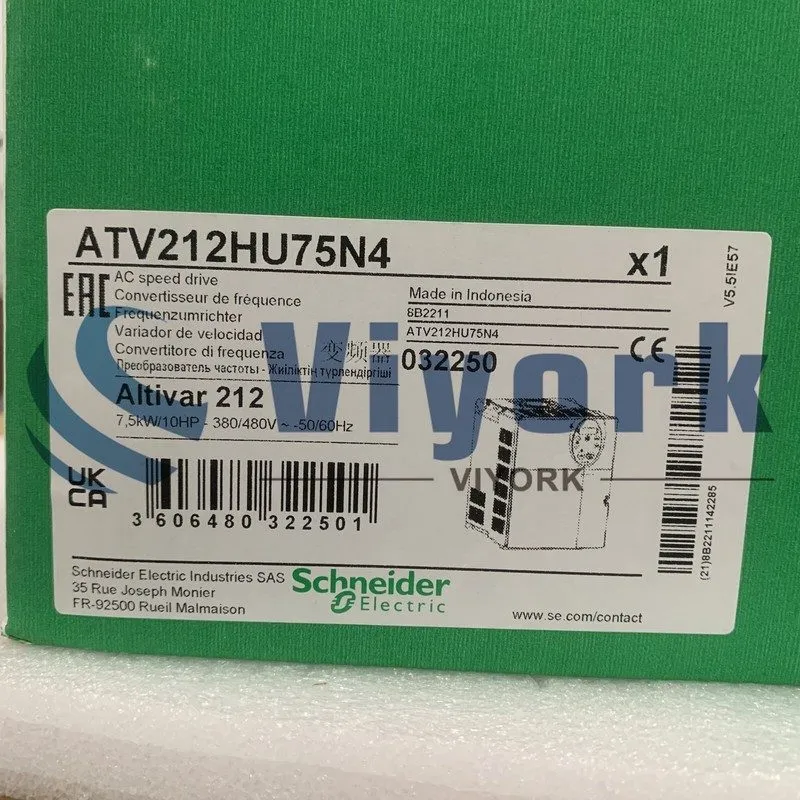 Частотный преобразователь Schneider ATV212HU75N4 DRIVE ALTIVAR 212 VARIABLE SPEE