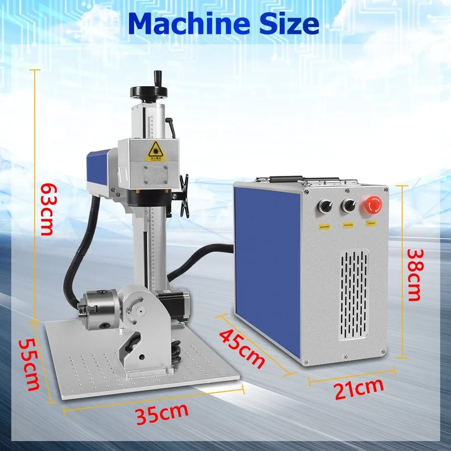 Полиграфическое оборудование 200W JPT M7 Mopa Fiber Laser Marking Machine Laser