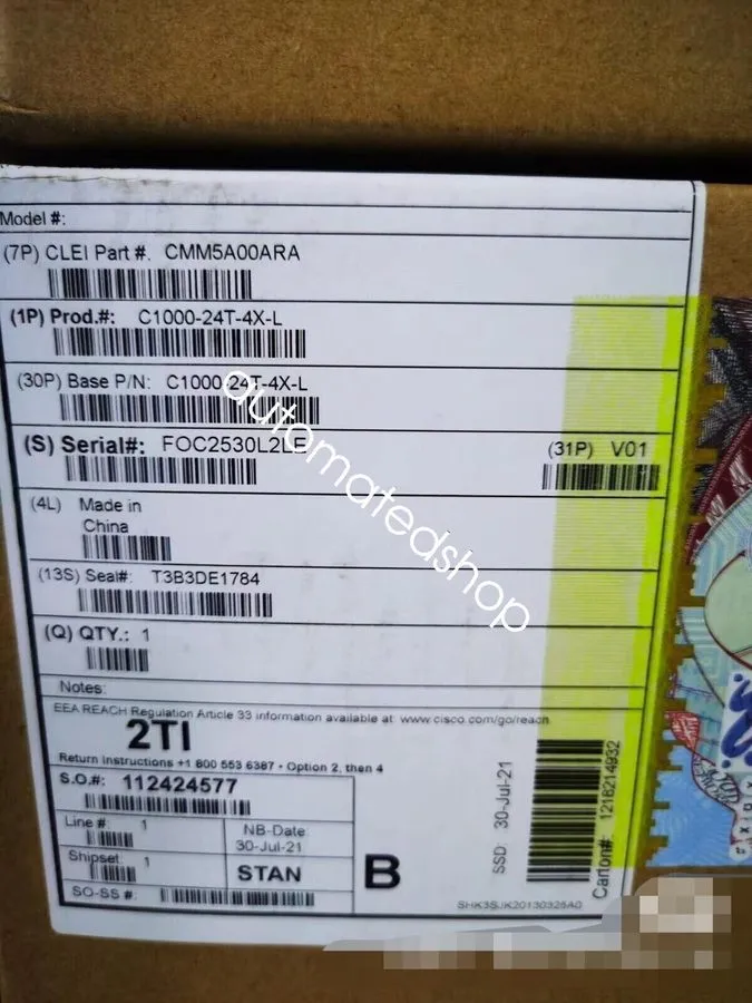 Коммутатор 1pc CISCO C1000-24T-4X-L industrial switch Shipping DHL or FedEX