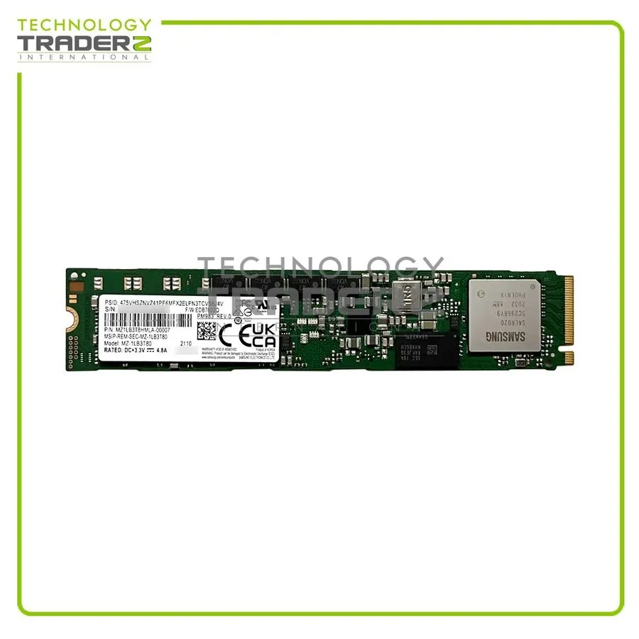 SSD-накопитель Samsung PM983 3.84TB SSD M.2 22110 PCIe NVMe MZ-1LB3T80 MZ1LB3T8H