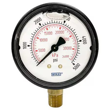 Трубопроводная арматура Wika 113.13.25.5000.L Commercial Pressure Gauge, 0 To 5,