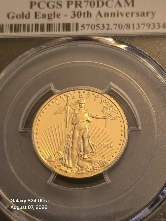 Лабораторный прибор 2016 W $10 AMERICAN GOLD EAGLE 1/4OZ PCGS PF70DCAM FIRST STR