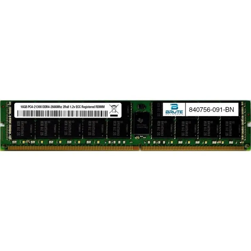 Модуль памяти 840756-091 HP Compatible 16GB PC4-21300 DDR4-2666Mhz 2Rx8 1.2v ECC