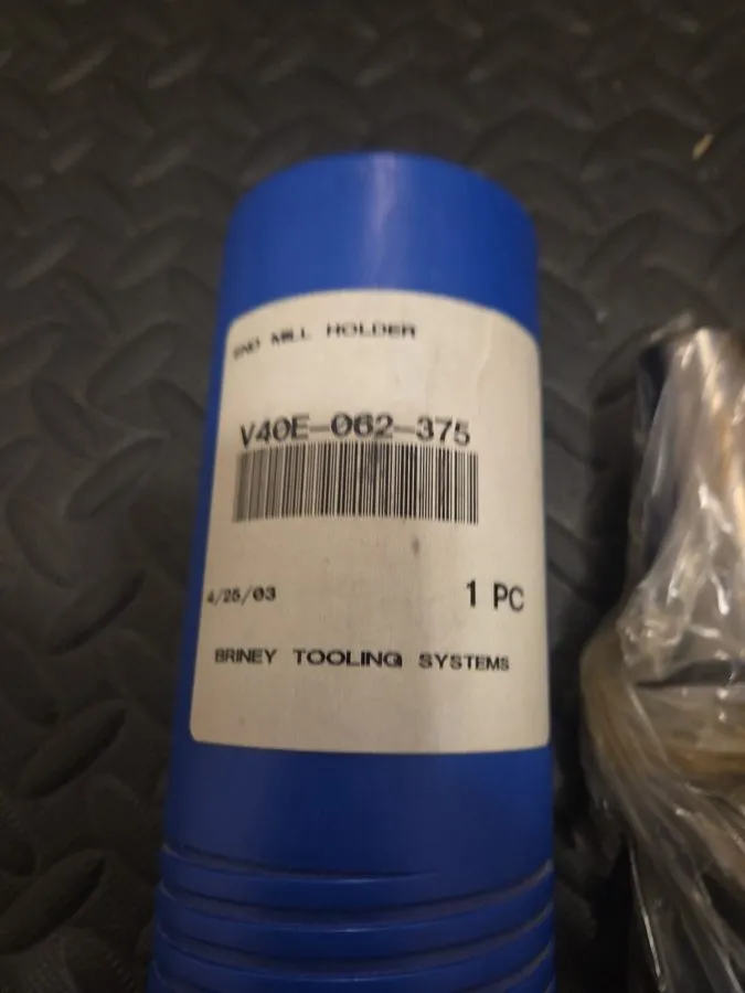 Режущий инструмент BRINEY TOOLING SYSTEM V40E-062-375 End Mill Holder,CAT40,0.62 — фото лота 1