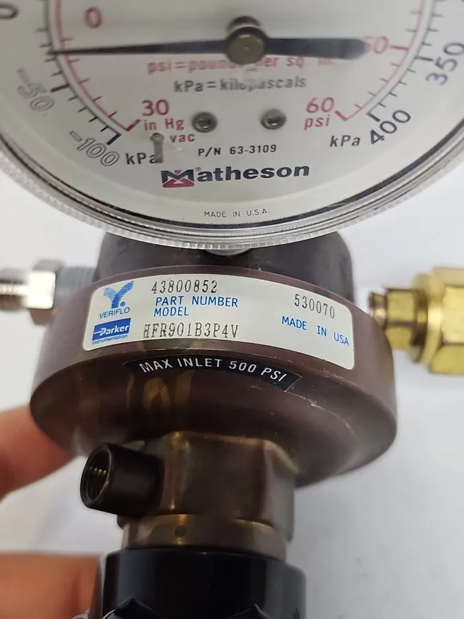Трубопроводная арматура Parker Veriflo HFR901 Pressure Regulator w/ Matheson Pre — фото лота 2