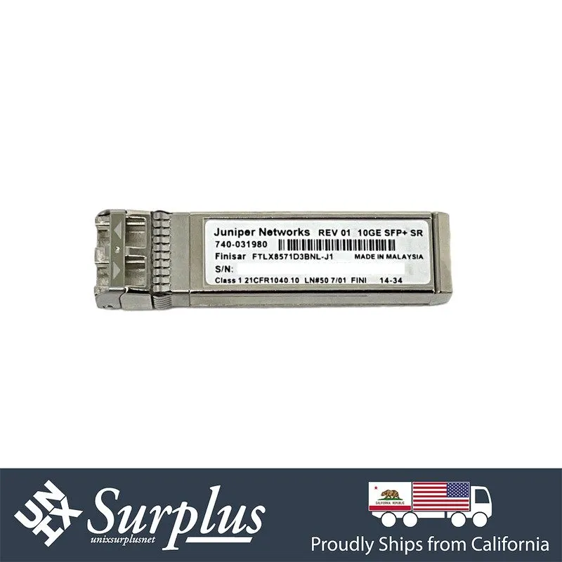 Трансивер X6 Juniper Networks 10GE SFP+ SR 740-031980 740-021308 850nm MMF Trans