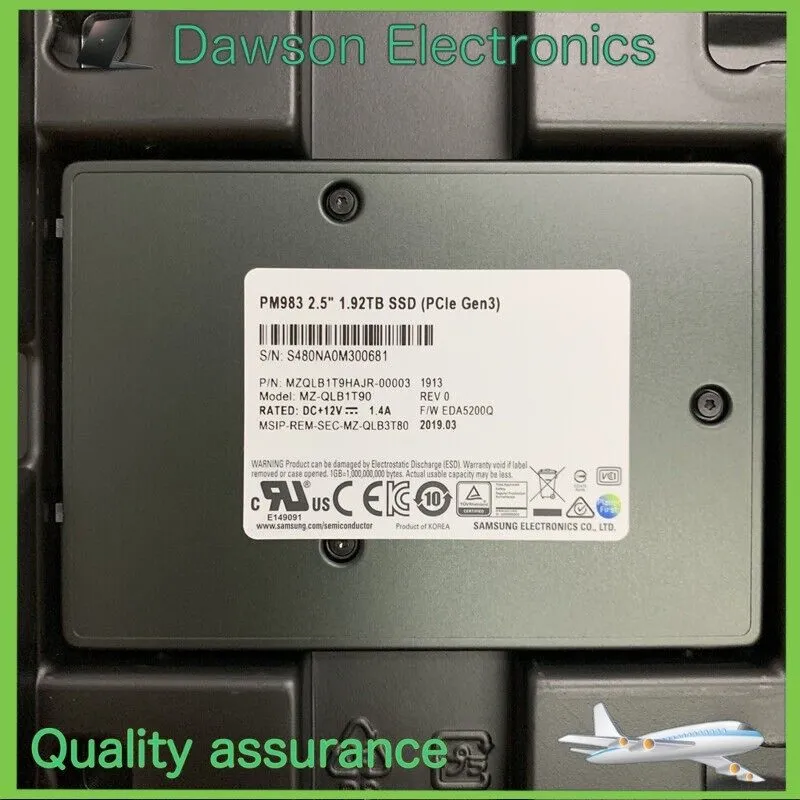 SSD-накопитель MZ-QLB1T90 Samsung PM983 2.5" 1.92TB SSD PCI-E 3.0 NVMe U.2 MZQLB