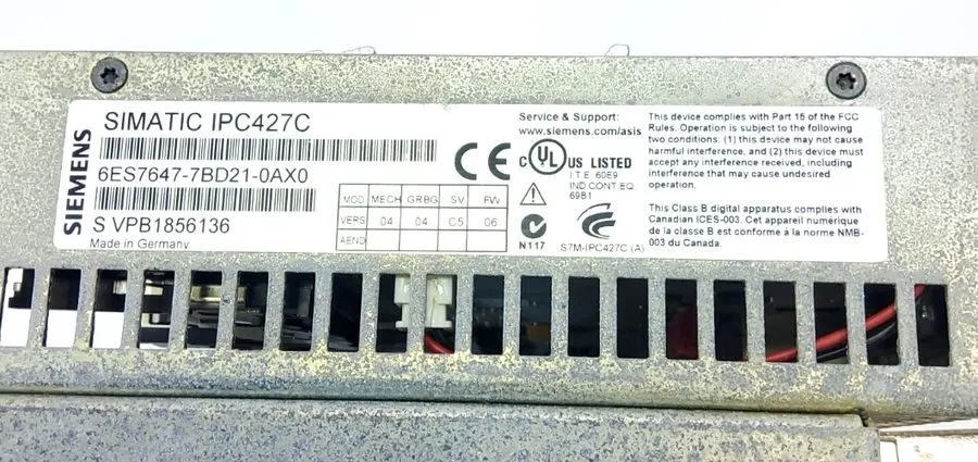 Промышленный компьютер Siemens 6ES7647-7BD21-0AX0 Simatic IPC427C Microbox PC