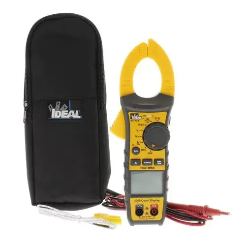 Тестер IDEAL 400Amp 600V AC/DC Digital TRMS Clamp Meter with NCV and Temp Audibl