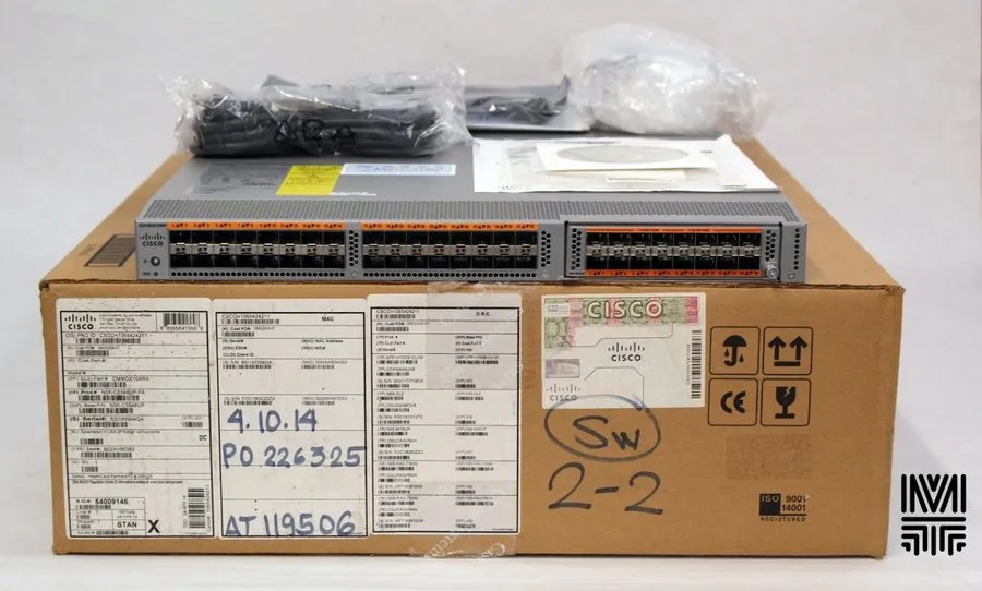 Коммутатор Cisco N5K-C5548UP-FA 32 fixed unified ports, Front-to-Back Airflow.