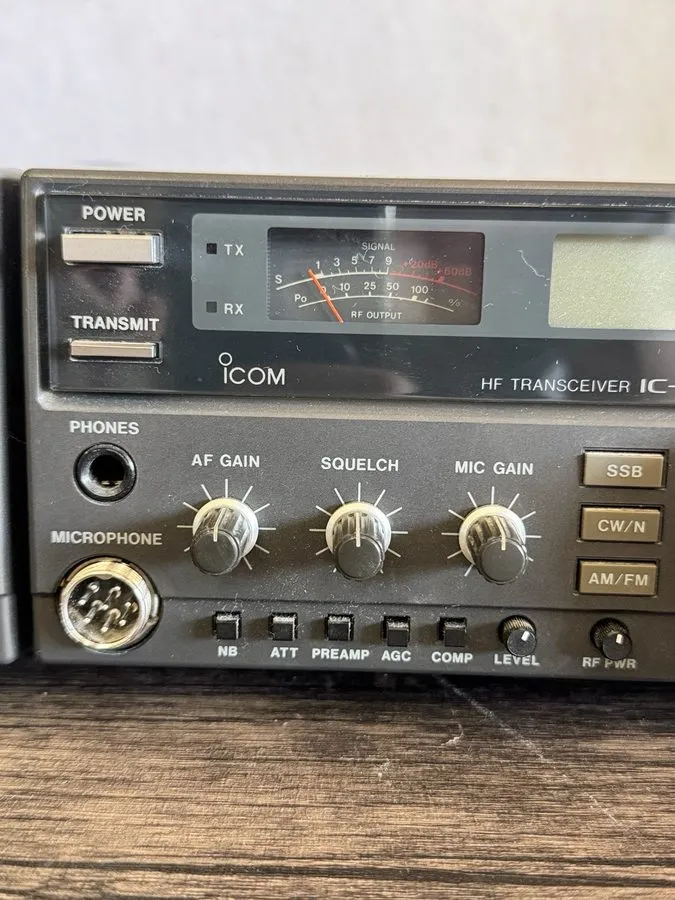 Радиостанция ICOM IC-728 HF Transceiver AT-160 TunerHM-12 Mic W2ENY Cable OG Man — фото лота 1