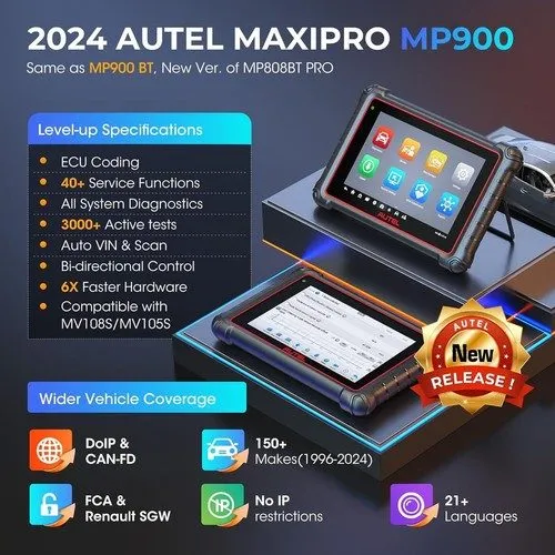 Диагностический сканер 2026 Autel Scanner MaxiPRO MP808BT PRO Automotive Diagnos