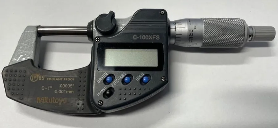 Микрометр Mitutoyo Electronic Digital Outside Micrometer 1" Max .00005" IP65 293