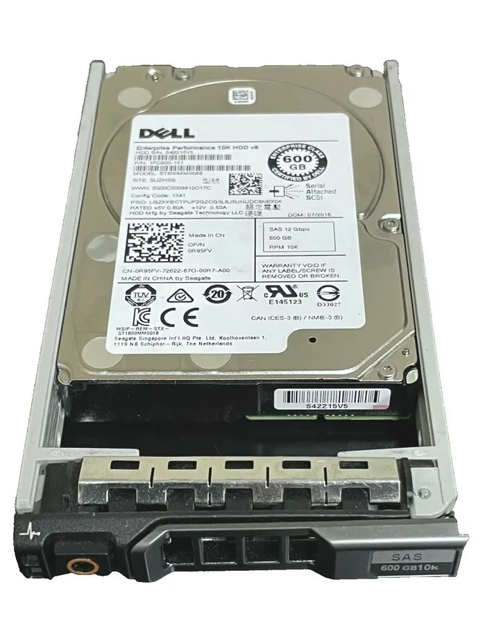 Жёсткий диск Dell R95FV 0R95FV 600GB 10K 12Gb/s 2.5" SAS HDD Hard Drive ST600MM0