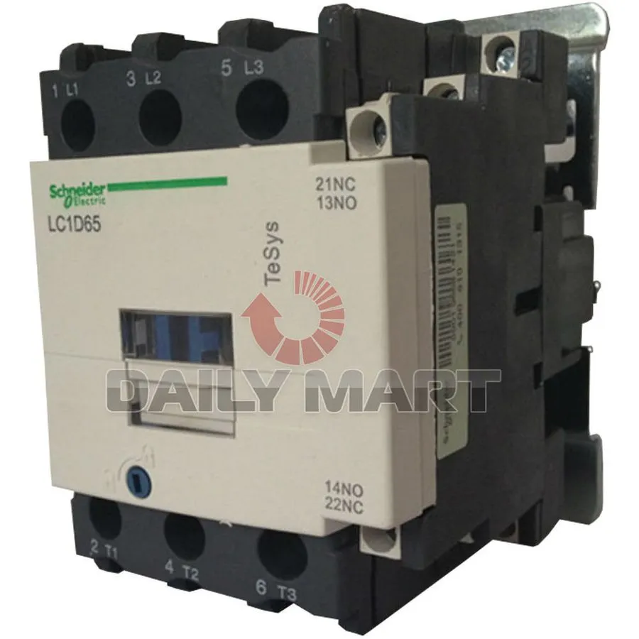 Контактор LC1D65F7 Schneider Electric TeSys D 65A 3P 110VAC 50/60Hz IEC Contacto — фото лота 1