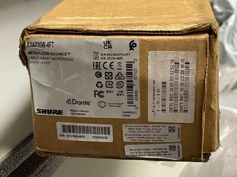 Микрофон Shure MXA710W-4FT White Microflex Advance Linear Array Microphone