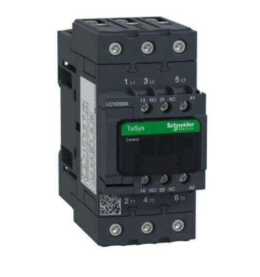 Контактор Schneider Electric TeSys D LC1D50A Contactor 3P 50A 40HP 3-Pole 1NO 1N