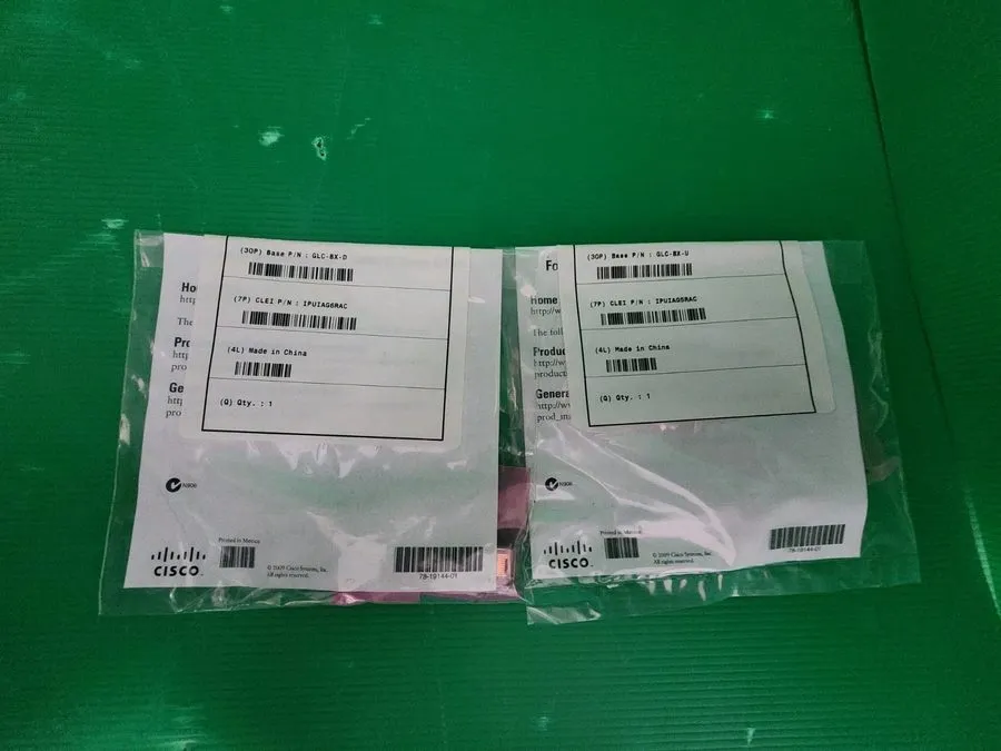 Трансивер Cisco GLC-BX-U + GLC-BX-D 1000BASE-BX10 SFP BiDi Pair 1G 10km