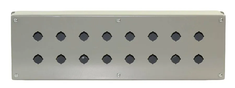Монтажный шкаф Hoffman E16SPBXVM Pushbutton Enclosure 16‑Hole Extra‑Deep NEMA 12 — фото лота 2
