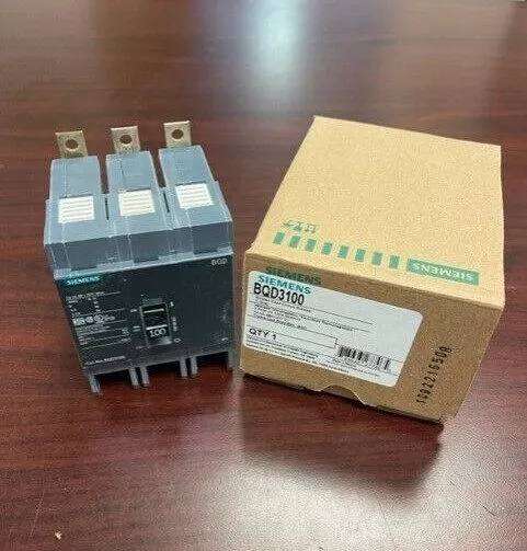 Автоматический выключатель Siemens BQD BQD3100 3 Pole 100 Amp 480V Circuit Break