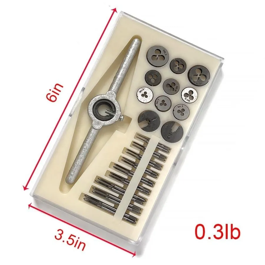 Режущий инструмент Micro Metric Tap Die Set M1‑M2.5 Thread Repair Kit FZTD331S