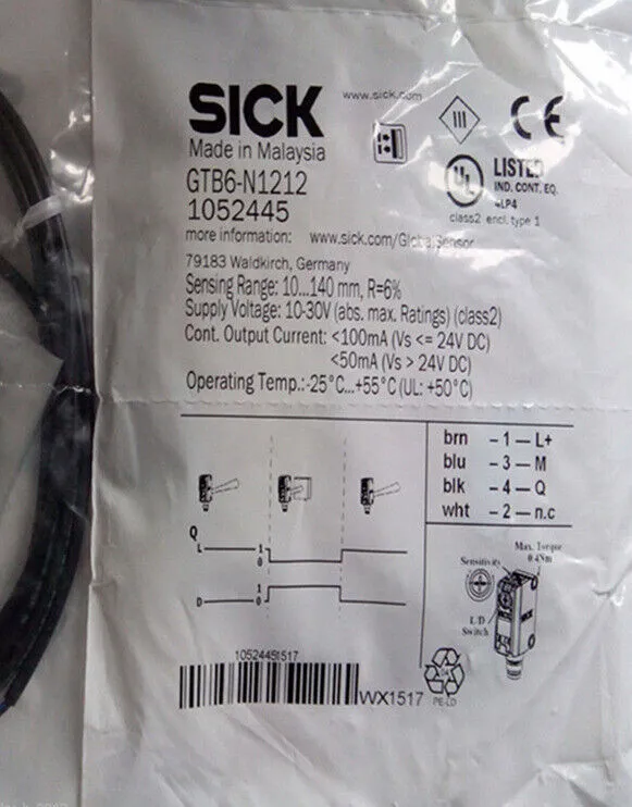 Фотоэлектрический датчик Sick GTB6-N1212 Photoelectric Sensor