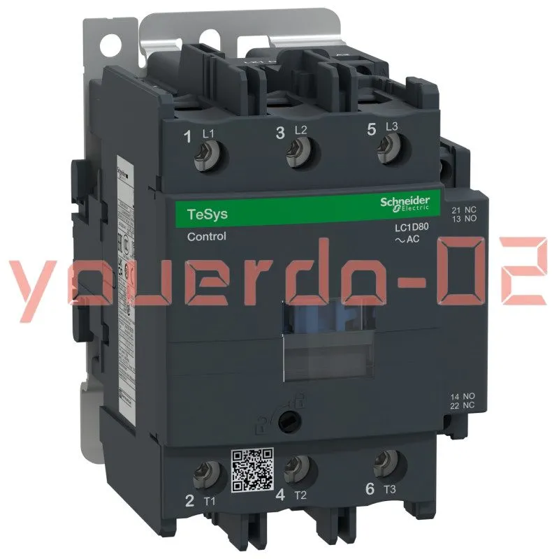 Контактор LC1D80B7 IEC Contactor, TeSys Deca, Nonreversing, 80A, 60HP at 480VAC