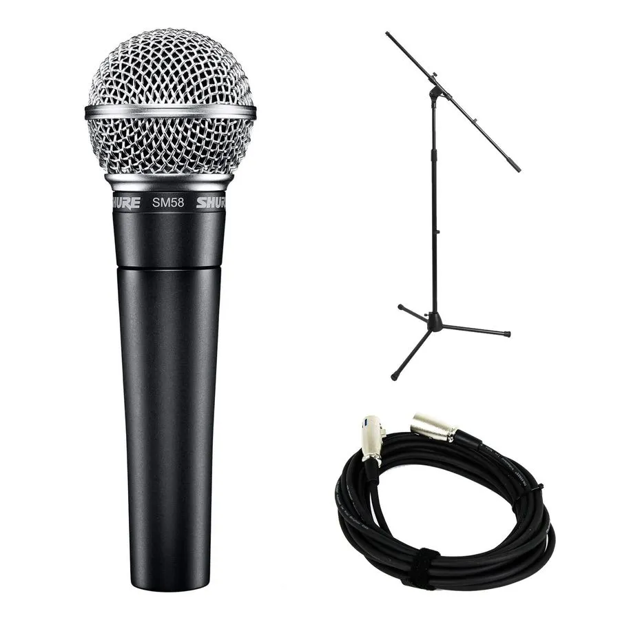 Микрофон Shure SM58 Microphone 2-Pack with 20-foot XLR Cables