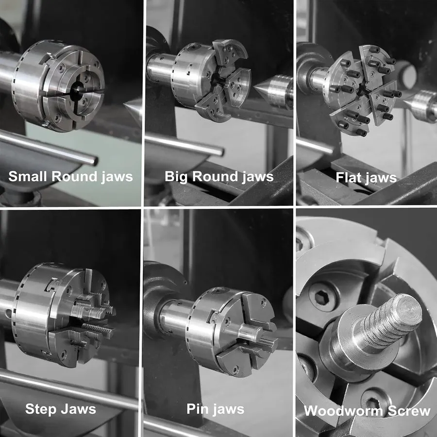 Режущий инструмент NCK-3.75ZN/S1 Wood Lathe Chuck 3-3/4" Self Centering Chuck Se — фото лота 1