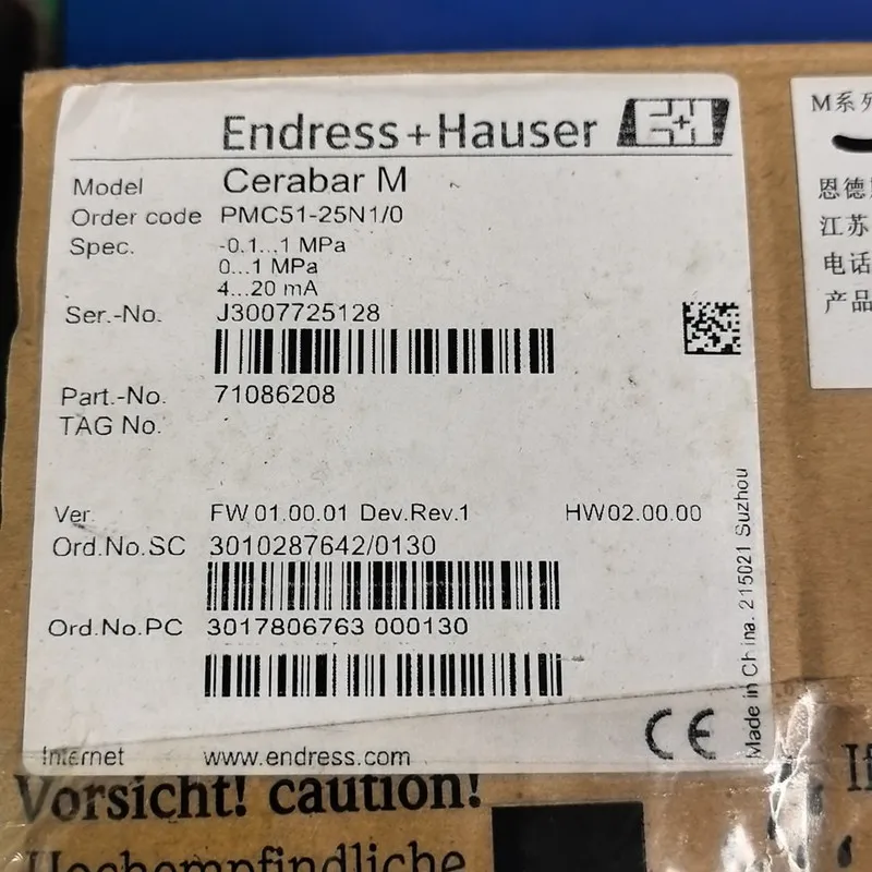 Датчик давления Endress+Hauser PMC51-25N1/0 Pressure Transmitter
