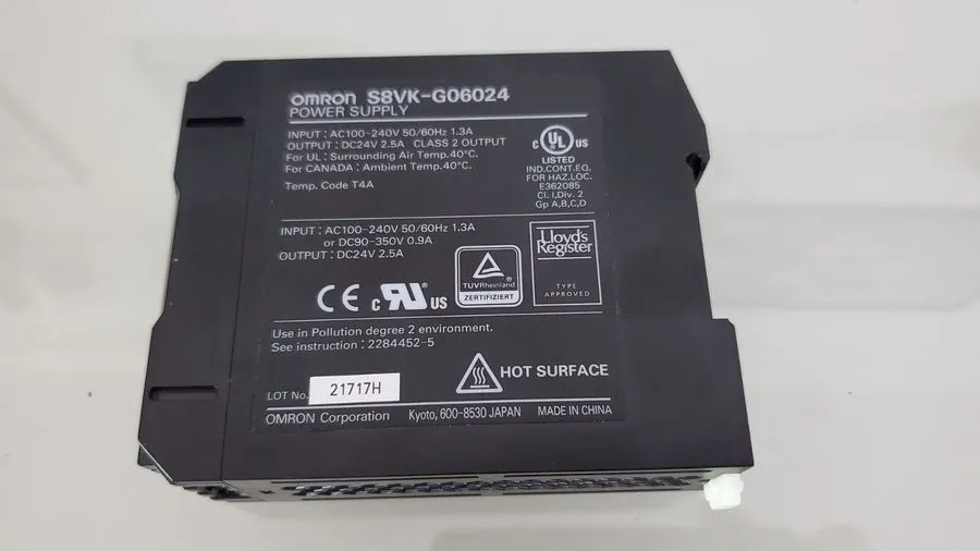 Блок питания Omron S8VK-G06024 Switching Power Supply 24VDC 2.5A 60W DIN Rail