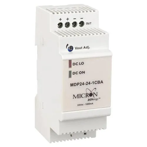 Блок питания Micron MDP24-24-1CBA, Power Supply, Class 2, DIN-rail mount, 24W, 2