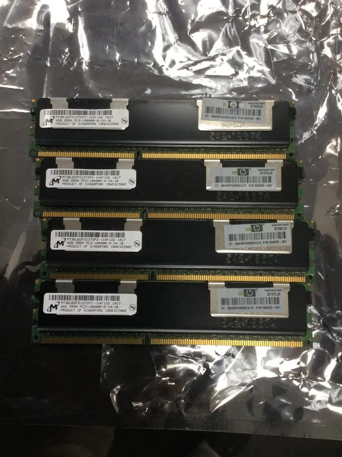 Модуль памяти 4GB HP Micron MT36JSZF51272PZ-1G4F1AB DDR3 SERVER ECC Registered 5 — фото лота 1