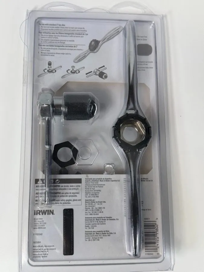 Режущий инструмент Irwin Hanson 1765542 Self-Aligning Tap and Die Set